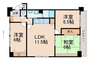 ライオンズマンション和歌山十番丁の物件間取画像